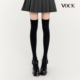 VOCK 超好穿私物推荐 日系JK天鹅绒过膝防滑瘦腿塑型高筒袜大腿袜