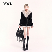 VOCK 秋冬重磅加厚保暖毛绒内胆收腰显瘦毛领机车外套 辣妹掌门人