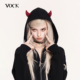 VOCK 小恶魔 暗黑日系甜酷少女万圣翅膀加绒连帽卫衣连衣裙小个子