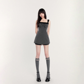 波点收腰显瘦超短裙Miu系千金少女两件套装 VOCK 零碎岛屿 连衣裙