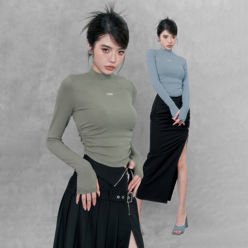 VOCK小众设计小高领经典打底衫