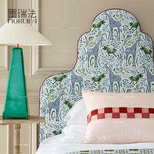 进口Queen 复古卧室床 摩登法式 单床头 BED个性 墨瑞法设计师款