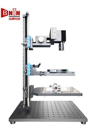 新品视觉平台调焦工作台工业光学相机支架刻度滑台行程手动升降定