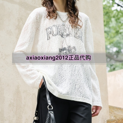 MEFOREVER真我永恒2025秋装套头蕾丝长袖T恤2533B22047吊699