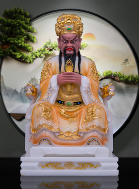 摆件龙五爷汉白玉实心广济龙王