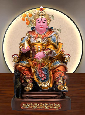 华光大帝金缕彩马树脂神像供奉