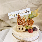 宠物生日纯肉蛋糕裸无谷易消化低油脂适合肠胃脆弱日式 森系宠物狗