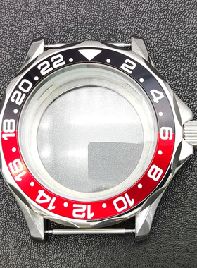 41MM改装手表不锈钢表壳适合 NH35/36/4R机芯手表配件 海马透明盖