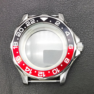 41MM改装手表不锈钢表壳适合 NH35/36/4R机芯手表配件 海马透明盖