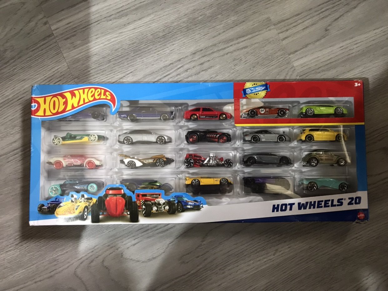 美泰风火轮火辣小跑车20辆装二十辆装 h7045男孩女孩礼物收藏玩具