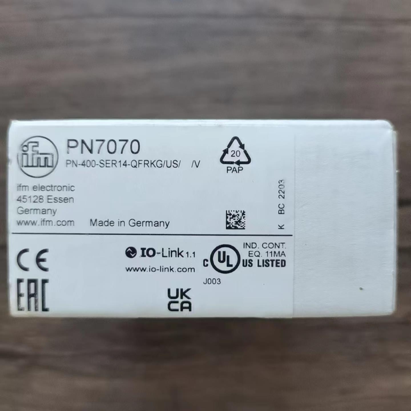 正品 IFM易福门 PN7070 压力传感器 现货销售