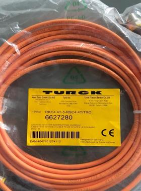 全新TURCK图尔克线缆RKC4 4T-5-RSC44TTXO原装现货6627280