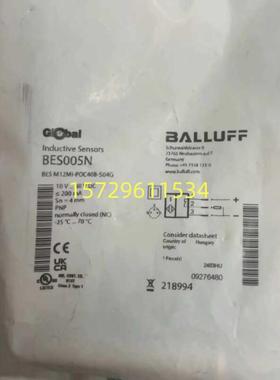 巴鲁夫接近开关BES M12MI-PSC40B-S04G M12MI-NSC20B-BV03 BP0