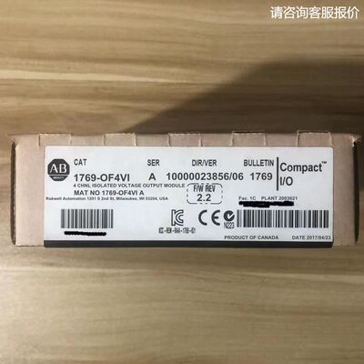1769-OF4VI AB罗克韦尔PLC模块质保一年CompactLogix