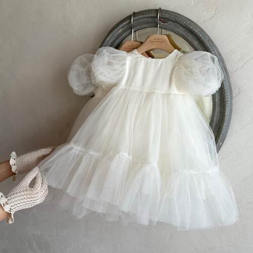 韩国进口泡泡纱连衣裙公主周岁