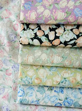 145cm宽纯棉平纹布料手工DIY服装裙子碎花全棉府绸棉布芊变万花