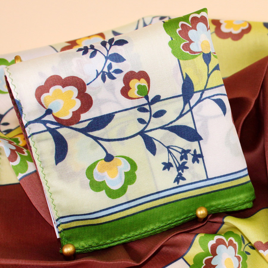 手帕日本真絲棉絲滑女士手絹方巾