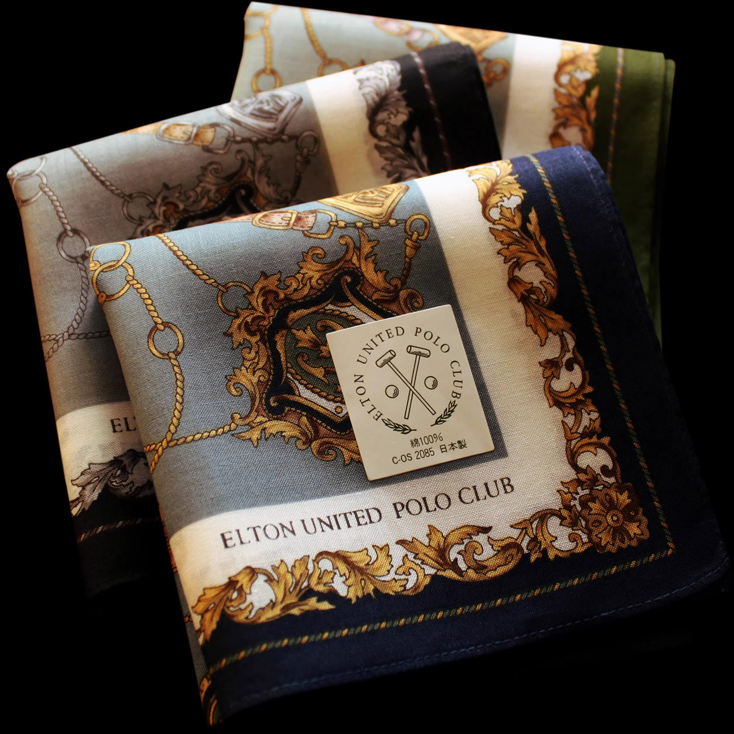 绅士文艺全棉男手帕高端日本