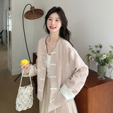 大货已出新款薄款新中式风外套2311-P155控228，女装短外套，浙宝133