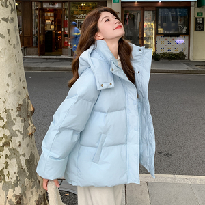 大货已出 新款 浅蓝色棉衣棉服面包服5915P165控248图片
