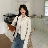 大货已出春季新款女士夹克短外套7273p155控238，女装短外套，浙宝133