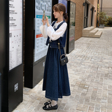 现货数据好春秋季新款牛仔马甲半身裙衬衫三件套装5828P160控228，商品下架区，浙宝133