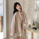 春季新款粉色韩版通勤短外套133-8033P155控218，女装短外套，浙宝133