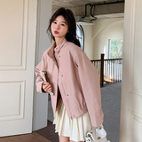 春季新款粉色韩版通勤短外套133-8032P155控218，女装短外套，浙宝133