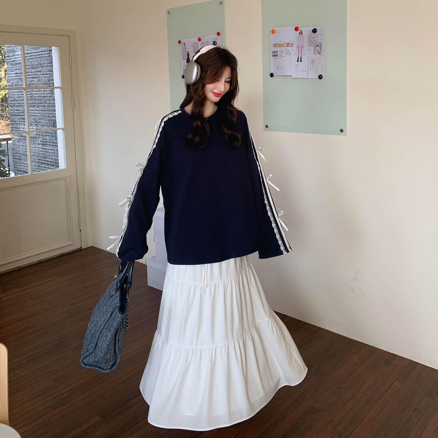 春季新款卫衣半身裙两件套装7269P165控268,女装套装/套裙,浙宝133