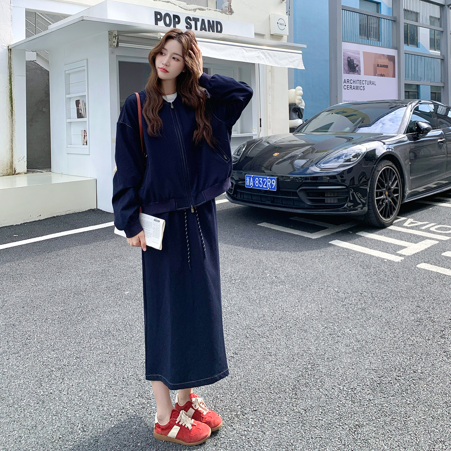 秋季新款仿牛仔两件套装7006套装P185K268,女装套装/套裙,浙宝133