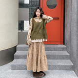 现货春季新款针织马甲三件套装7272p205控318，女装套装/套裙，浙宝133