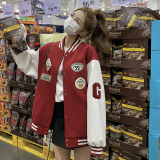 现货数据好春秋新款宽松棒球服外套8616P145控198，女装短外套，浙宝133