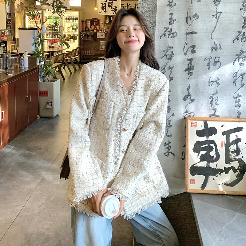 现货春秋季新款韩版小香风外套女133-5816P145控218,女装短外套,浙宝133