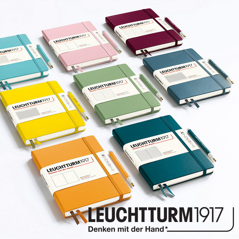 德国灯塔leuchtturm1917中开A5日记事笔记本硬皮商务工作绘图手账