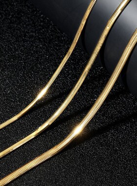 项链925纯银意大利蛇骨链毛衣链女感小众气质ins饰品配饰青岛