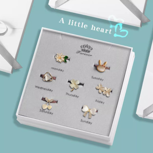 儿童发绳礼盒套装 橡皮筋发圈头饰新款 一周头绳女发饰可爱甜美时尚