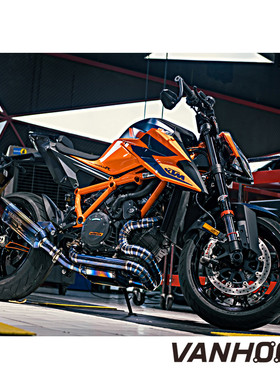 VANHOOL万虎排气管适用于KTM1290SDR超级公爵阀门彩钛前中尾全段