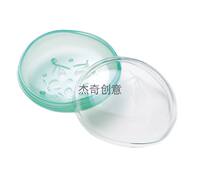 dhc Facial Cleansing soap box, blue color double-layer, 80mm diameter, aloe vera soap, olive soap, q10 soap, soap box with lid and tray thumbnail 7