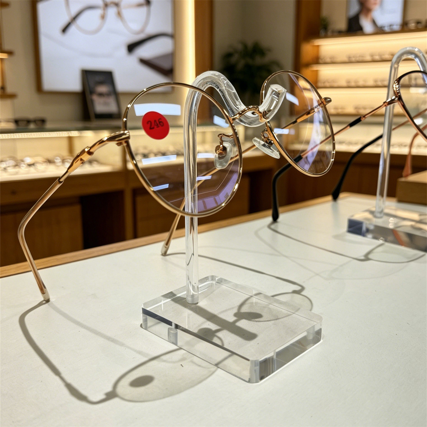 陈列单付精品眼镜展示架