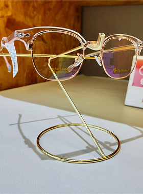 金属金色黑白色眼镜展示架立式单支简约墨镜陈列道具太阳镜收纳架