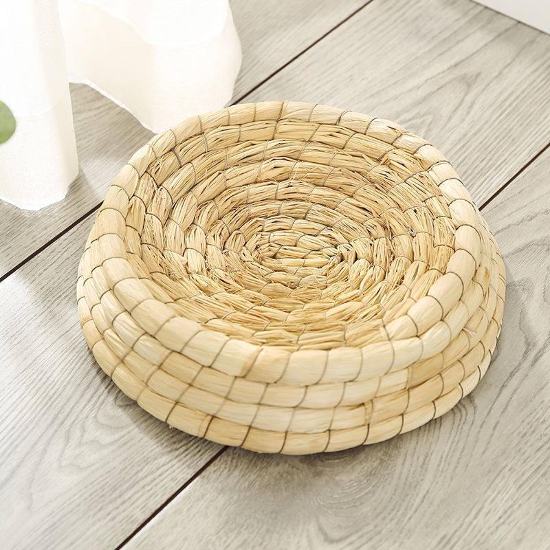 斑鸠草窝鸟窝宠物稻草窝玉米皮编织动物窝奶狗窝猫窝