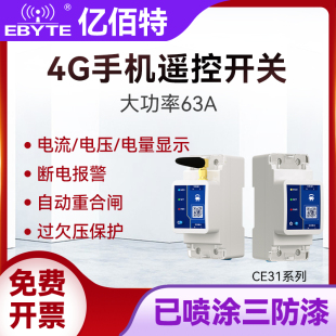 4G手机无线遥控智能空开关远程控制定时家用电源总闸2P断路器63A