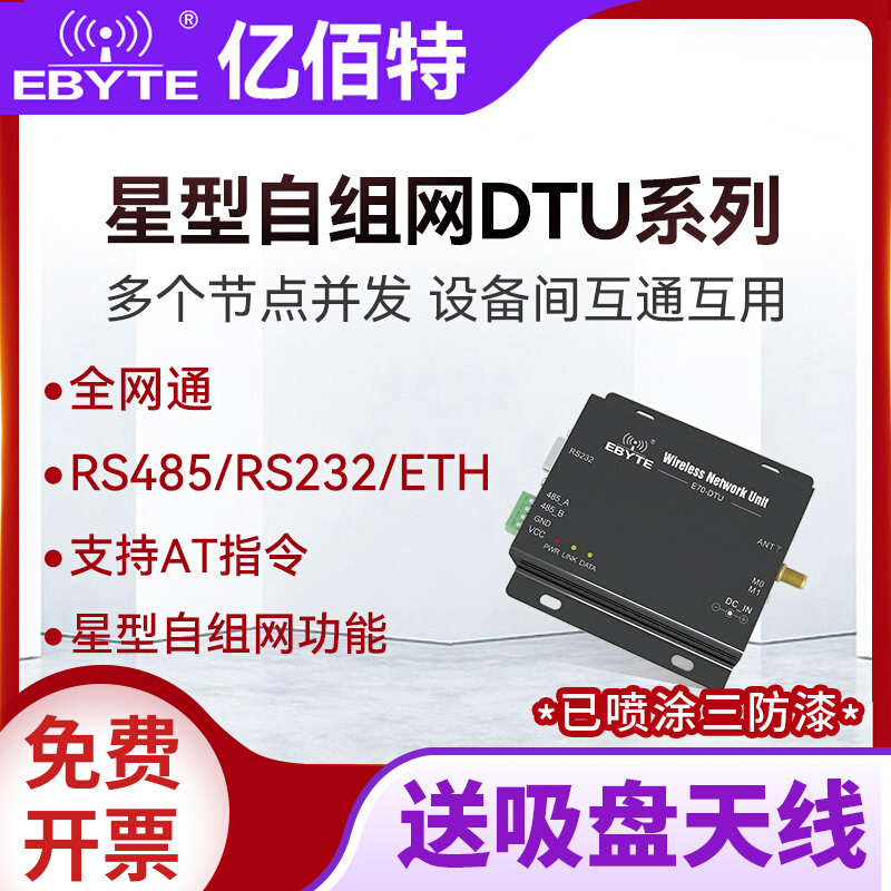 亿佰特433m数传电台无线通讯模块