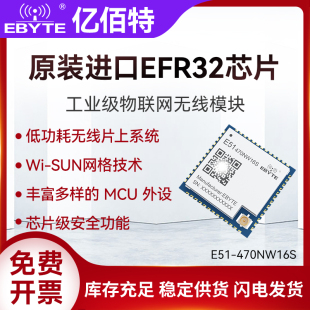 SUN物联网无线通信收发SOC模块mesh自组网EFR32FG25低功耗OFDM