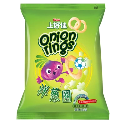 上好佳 洋葱圈 80g*5袋 休闲膨化零食