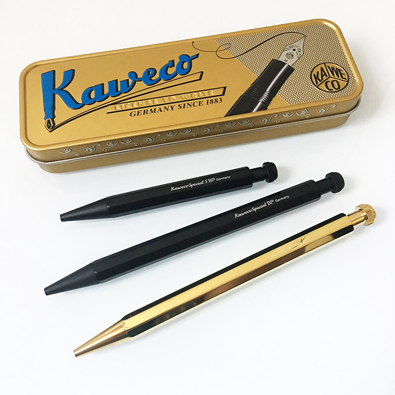 包邮德国KAWECO专业Special系列八角铝合金黄铜文艺复古圆珠笔