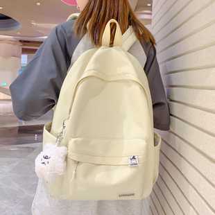 书包初中女生高中生女大学生2025新款简约双肩包ins风高颜值小众