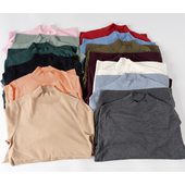 套头女修身 打底衫 女装 外贸高领打底针织衫 内搭大码 加肥加大146格