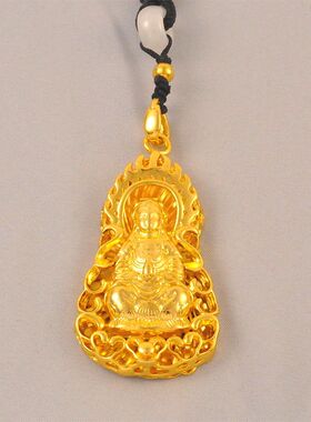 男士项链挂饰大号观音吊坠