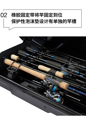 YAKIMA车顶钓竿箱水面系收纳箱装放钓鱼竿行李箱储物细长行李箱